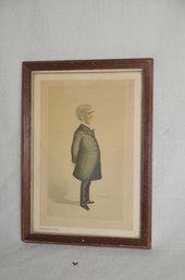 27) Vintage Vanity Fair Statesmen Lithograph Framed Picture THOMAS HENRY HUXLEY
