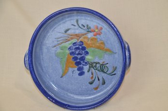 24) Pottery Portugal Stoneware 11' Round Casserole Platter