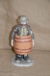 (#58) Porcelain Clown Figurine Emmitt Kelly Exclusively From Flambro Limited Edition 8842 Of 9500