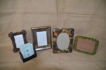 (#92) Picture Frames  Picture Coasters With Storage ( 3.5x5.5 - 4x6 - 5x7)