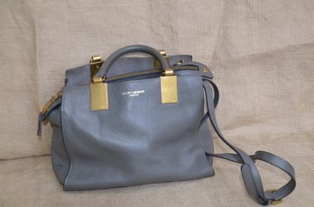 (#17) Kurt Geiger London Gray Leather Handbag Shippable