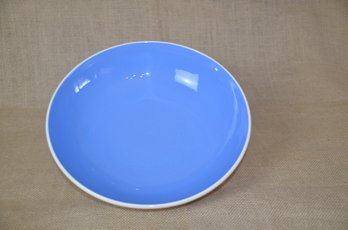 (#91) Unmarked Ceramic Blue & White Serving Pasta Vegetable Bowl 11'