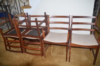 Rosewood Mid Century Modern Dining Chairs 4 Armless 2 Arm Chairs