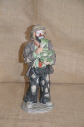 (#60) Porcelain Clown Figurine Emmitt Kelly Exclusively From Flambro Limited Edition 1866 Of 1200