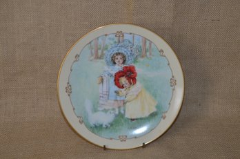 (#94) Porcelain Plate Kitty Bath By Maud Humphrey Bogart From Little Ladies 1990 Hamilton Collection #3207B