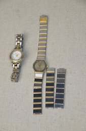 (#513) Ladies Wristwatches Anne Klein Women Watch (both Need Batteries)