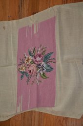 (#40) Vintage Hiawatha Heirloom Needlepoint ( Unfinished ) Canvas 12x24 - Shippable