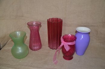 (#157) Assorted Vases Glass, Ceramic