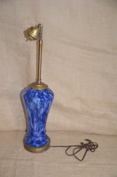 (#67) Blue Murano Glass Table Lamp