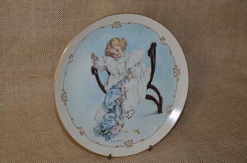 (#99)  Porcelain Plate THE SEAMSTRESS By Maud Humphrey Bogart From Little Ladies  #3063C