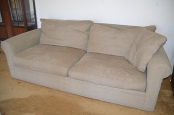 Modern Concepts Sofa Couch Deep Down Cushions Zippered Cushions - Bottom Edge Side Damaged