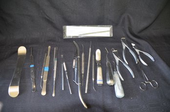 130) Assorted Lot Of Vintage Metal Dental Tools