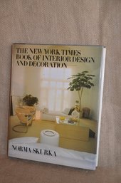 70) Hardcover The New York Times Book Of Interior Design And Decoration By Norma Skurka Coffee Table Book