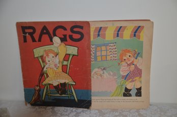 (#47MK) Vintage Book 'Rags' Copyright 1929 USA #650