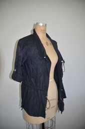 Women Spring Jacket (sleeve Button Roll Up 3/4')