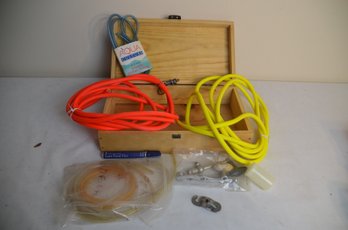 (#63) Fishing Equipment Box Of Silicone Surgical Tubing For Making Lures