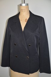 (#11LR) CABI Black Womans Blazer Jacket Size 8 Cotton / Polyester