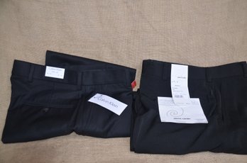 (#99) NEW Calvin Klein And Pierre Cardin Black Dress Pants 30W X 30L