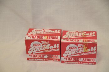 262)  2 Boxes Of 1986 Topps Baseball Traded Complete Factory Set 1-T-132T ( Count Not Checked)