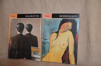 76) Hardcover Books (2) Magritte By Richard Calvocoressi & Modigliani By Douglas Hall