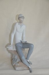 24) Llardo Figurine Hebrew Student Jewish Boy Man With Book Porcelain Approx. 11.5'H