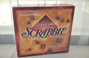 (#13) Scrabble Delux Edition Milton Bradley Looks Used Once