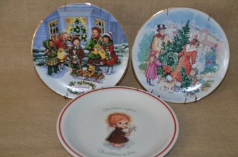 (#108) Assorted Lot Of Decorative Plates ~ Little Forks By Brownie ~ Perfect Harmony ~ Bring Christmas Home