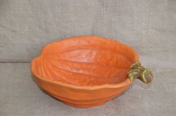 (#40) Ceramic Pumpkin Bowl ( Not For Food )