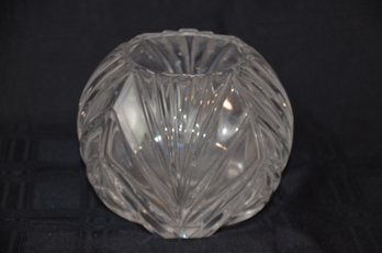 51) Clear Glass Globe Round Bowl Vase 6'H