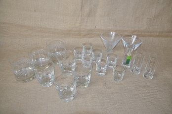 (#138) Assorted Cocktail Barware Glasses