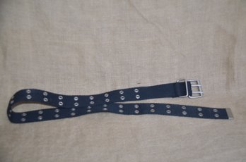 (#108) Black Fabric Belt Medium Waist