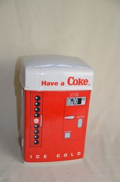 45) Vintage Porcelain Coca Cola Classic Vending Machine Cookie Jar 1995