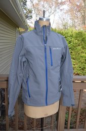 (#112) NEW Eddie Bauer Gray Nylon Flexion Size Small Mens Jacket - Gift Giving