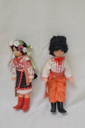 99) Pair Vintage Russian Dancer Dolls 10'