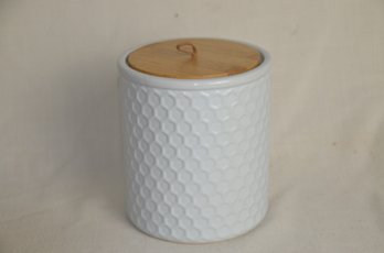 47) Denmark Ceramic Canister With Lid Tools For Cooks Handcrafted 5.5x6.5