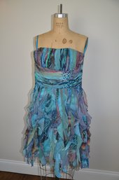 (#21GV) CACHE Mini Length Peacock Formal Dress Size 2