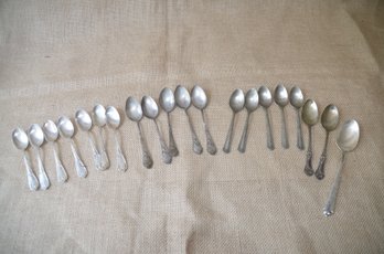 (#8) Vintage Silver Plate Demitass Spoons 18
