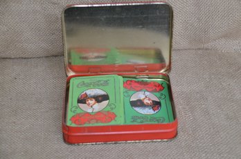 (#57) Coco Cola Playing Cards And Box (2 Sets Of Cards )