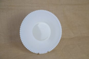 (#74) Vintage Fenton White Milk Glass Serving Platter 10.5'