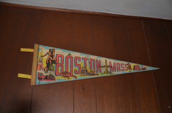 209) Boston Mass Banner ( Without Pins)