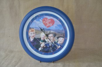 (#96) I Love Lucy ROAD TRIP Round Clock 13' Time Works - Sound Not Sure Works