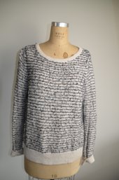 (#114LS) LOFT Black/ White Sweater Size Large