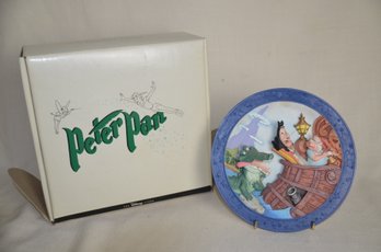 56) Peter Pan Collectible 3-D Plate IT'S THE CROC TIC-TOC-TIC-TOC #2447/7500 With Box ( Marks On Back)