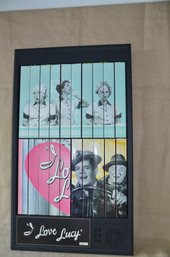 (#99) I Love Lucy Electric Plays Musical Shutter Frame Picture #2969/5000 12x30 ( Needs Batteries)