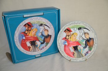 57) Disney Animated Classic 3-D Plate 8.5' SLEEPING BEAUTY 1959 With Box