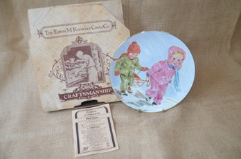 (#16) First Snow By Frances Hook A CHILD'S PLAY Decorative Plate Limited Edition