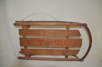 216) Vintage Wooden Tiny Tot Sled