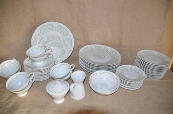 105) MCM Rosenthal Raymond Loewy Versailles Germany Porcelain China Dish Set Not Complete Set ( Some Chipped)