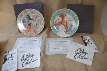 (#21) Oleg Cassins Collection Deco. MARIE ANTOINET 2rd Issue Plate#2895 ~ HELEN OF TROY 1st Issue Plate#13741