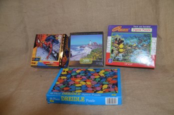 (#309) Jigsaw Puzzles Set Of 4